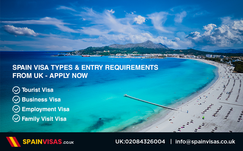 VFS Spain visa types from UK