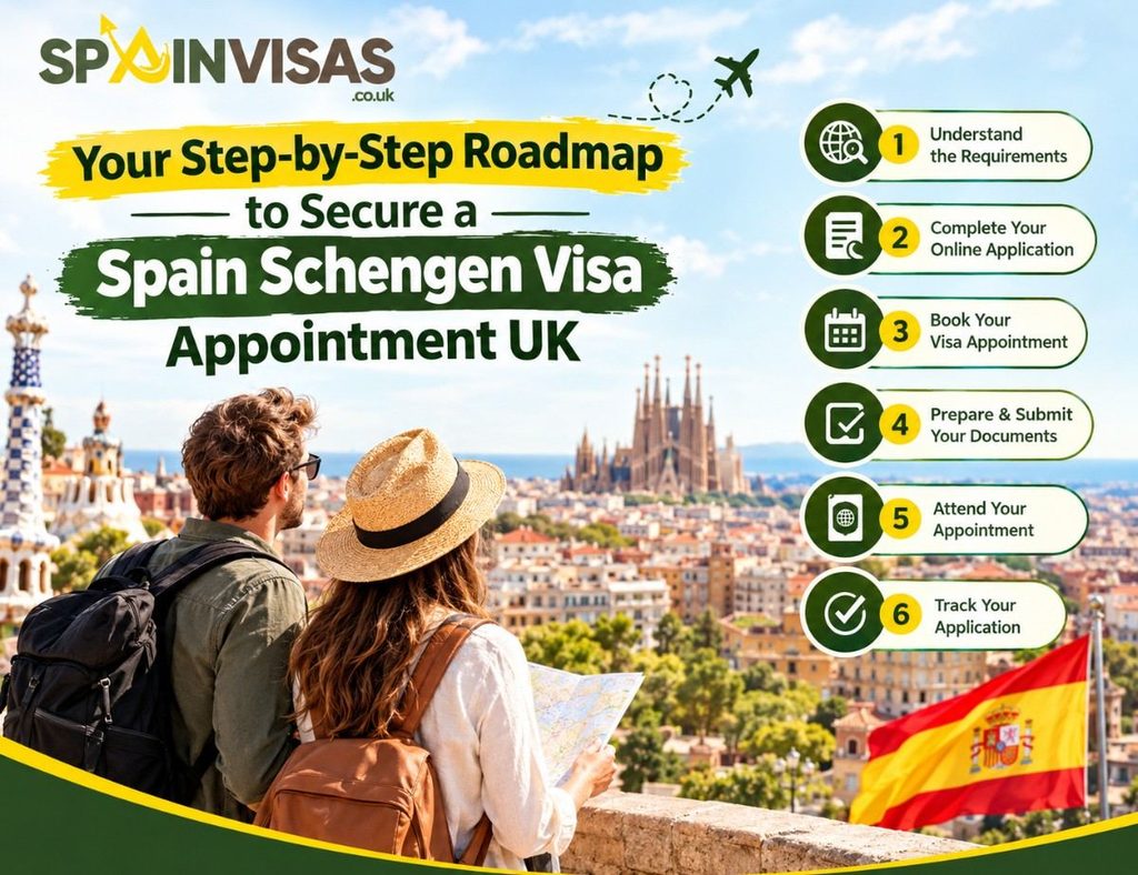 Your step-by-step roadmap to secure a Spain Schengen visa appointment UK
